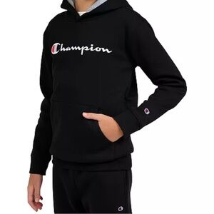 Champion Kids Black Pullover Hoodie